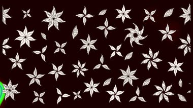 Renkli Bahar Teması eskiz kalıbı. Siyah renkli çiçekler. Düz Çiçek Elementleri Tasarım Raster illüstrasyonu. Çiçek eskiz kalıbı geçmişi.