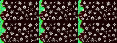 Yapraklı çizim şekli. Şirin, zarif çiçekler Raster illüstrasyonu. Poster ya da kapak için arka plan. Tekstil için figür. Davetiye ve kartpostal tasarımı için dekoratif çiçek unsurları.