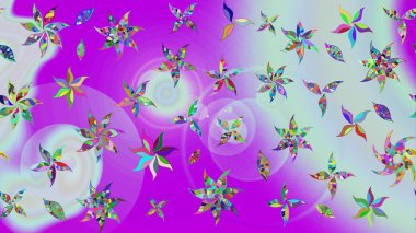 Raster illüstrasyonu. Tarafsız renklerde çiçekler. Renkli Bahar Teması eskiz kalıbı. Çiçekli çiçek deseni, suluboya. Düz Çiçek Elementleri Tasarımı.