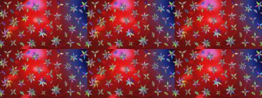 Düz Çiçek Elementleri Tasarımı. Karalama çiçeği. Renkli Bahar Teması eskiz kalıbı. Zentangle soyut çiçekleri. Raster illüstrasyonu. Şirin kumaş deseni.