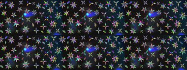 Küçük renkli çiçekler. Küçük çiçekte güzel bir desen. Motley illüstrasyonu. Çiçekli bahar çiçekleri. Moda baskıları için zarif bir şablon.