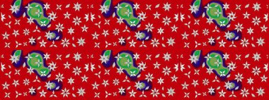 Küçük çiçekteki sevimli çiçek deseni. Modaya uygun kumaş deseni. Raster illüstrasyonu. Tony 'nin kumaş desenini çiz.