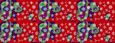 Çiçekli el çizimi çizimi deseni. Modern gelişim kırmızı raster arka plan duvar kağıdı çizimi klasik çizgili iz sürme desenli çiçekler, çiçekli süsler.