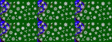 Yeşil renkli çiçekler. Yumuşak, yaz çiçekli arka plan. Raster çiçek desenli ve çiçekli..