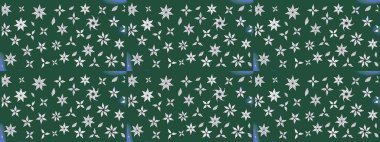 Sevimli küçük çiçek desenle. Raster resim. Çiçek desenli çiçek ve yaprakları ile.