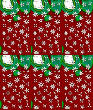 Küçük çiçekteki sevimli çiçek deseni. Kırmızı renkte çiçekler.