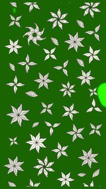 Kabile sanatı boho baskısı, klasik çiçek arkaplanı. Arkaplan dokusu, duvar kağıdı, yeşil renkli çiçek teması. Soyut etnik raster çizim kalıbı.