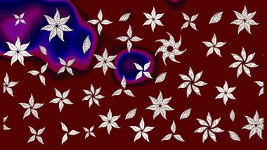 Ev dekoru. Fantezi çiçekli eskiz deseni, doğal duvar kağıdı, çiçek desenli kıvrım çizimi. Paisley el çizimi elementler.