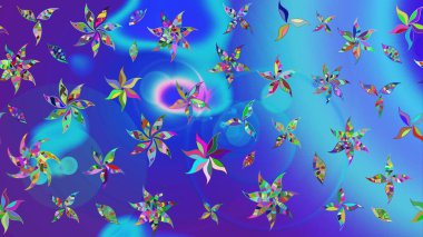 Dekorasyon ve tasarım için güzel bir desen. Moda baskısı. Çiçeğin suluboya çizimlerinin mükemmel deseni. Suluboya çizim kalıbı. Eski model. Raster illüstrasyonu.