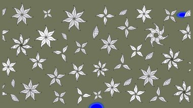 Çiçekli çiçek deseni, suluboya. Küçük çiçekte güzel bir çiçek deseni var. Raster deseni.