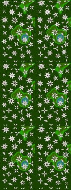 Suluboya, elle çizilmiş. Eskiz arkaplan modeli. Yeşil yapraklı yabani çiçekler. Raster illüstrasyonu.