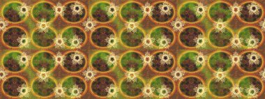 Arabesk ve çiçek öğeleri ile oryantal raster desen. Geleneksel klasik süs. Arabesk ile Vintage desen.