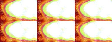 Raster kış deseni. Beyaz, turuncu ve sarı renkler üzerine tasarım. Raster illüstrasyonu. Çiçek Elementleri ile soyut arkaplan.