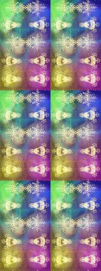 Kış Noel 'inde kar bembeyaz kristal element. Raster. Xmas Frost kar taneleri izole edilmiş siluet sembolü. Meteoroloji buz koleksiyonu. Kar Tanesi raster simgesi arka plan nötr, yeşil, mavi.