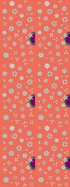 Raster hisseleri. Turuncu üzerine çiçekler. Eskiz arkaplan modeli. Suluboya, elle çizilmiş.