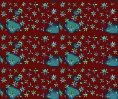 Kırmızı renkte çiçekler. Raster illüstrasyonunda çiçek deseni çizimi.