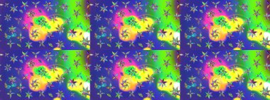 Güzel kumaş deseni. Bahar çiçekleriyle güzel bir çiçek deseni çizmişsin. Raster illüstrasyonu.