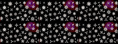 Çiçekli çiçek deseni, suluboya. Küçük çiçekte güzel bir çiçek deseni var. Raster deseni.