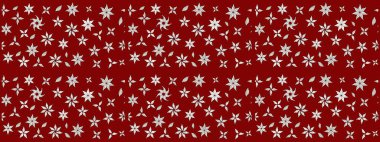 Tekstil, kumaş, kapaklar, duvar kağıtları, baskı, naylon, koleksiyon defteri, örgü, dekupaj için güzel bir eskiz. Küçük kırmızı ve nötr çiçeklerle oldukça kaliteli besin torbası deseni.