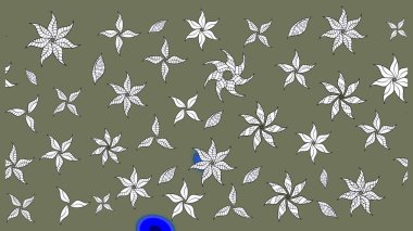 Yeşil renkli çiçekler. Tropik çiçekler. Gömlek çizimi Arkaplan Deseni.