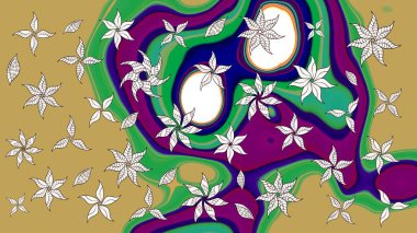 Simple cute pattern in small-scale flowers. Raster illustration. Floral sketch background for textile or book covers, manufacturing, wallpapers, print, gift wrap and scrapbooking.