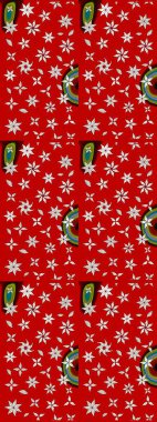 Renkli Bahar Teması eskiz kalıbı. Düz Çiçek Elementleri Tasarımı. Kırmızı renkte çiçekler. Raster illüstrasyonunda çiçek deseni çizimi.