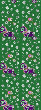 Modern stil dokusu. Çiçek desenli raster, yeşil çizgi grafik deseni soyut raster arkaplan.