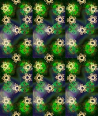 Raster resim. Raster kar taneleri desen. Renkli arka plan üzerinde raster sevimli kar taneleri.