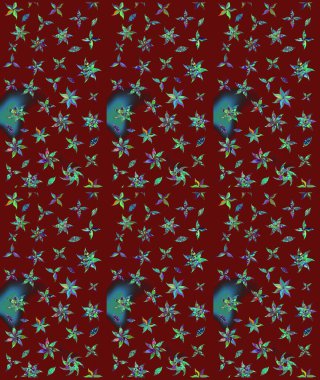 Kırmızı renklerde çiçek desenli çizimler, el yapımı papatyalar, papatyalar. Tekrar eden çiçek arkaplanı, zarif kırmızı çiçek duvar kağıdı.