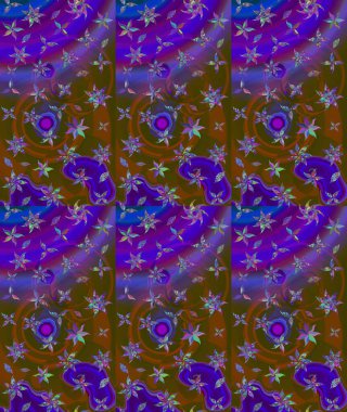 Botanik çizim kalıbı. Organik elementler. Suluboya etkisi. Raster deseni.