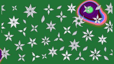 Kumaş, duvar kağıdı ve kağıt üzerine baskı yapmak için gelişen arka plan. Raster illüstrasyonu. Eski usul küçük çiçekli şirin bir eskiz deseni. Moda arka planında parlak buketler.