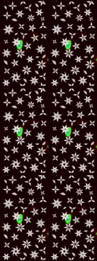 Renkli Bahar Teması eskiz kalıbı. Raster. Düz Çiçek Elementleri Tasarımı.