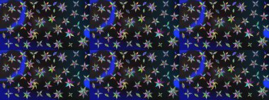 Raster illüstrasyonundaki çiçek desenli çizim. Gri renkli çiçekler. Renkli Bahar Teması eskiz kalıbı. Düz Çiçek Elementleri Tasarımı.