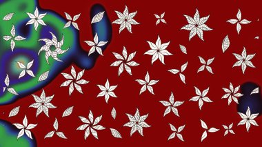 Raster suluboya çiçek deseni, narin çiçekler, kırmızı ve nötr çiçekler, tebrik kartı şablonu. Raster Güzel kumaş deseni.