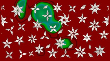 Çiçekli çiçek deseni, suluboya. Kırmızı ve nötr renkte çiçekler. Renkli Bahar Teması çizim kalıbı. Düz Çiçek Elementleri Tasarım Raster illüstrasyonu.