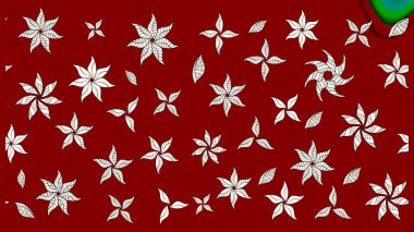 Kırmızı ve nötr renklerde çiçekler. Sketch Colour Spring Theme eskiz kalıbı. Düz Çiçek Elementleri Tasarımı. Sevimli çiçek raster deseni.