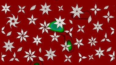 Çiçekli karalama şeklinde Raster çiçek deseni. Kırmızı ve nötr renklerde çiçekler. Yumuşak, bahar çiçekli arka plan.