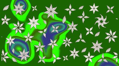 Doğal kozmetik ürünleri, parfüm, çiçekçi dükkanı için bahar ihalesi tasarımı. Karşılama ya da düğün geçmişi olarak kullanılabilir. Paket kağıdı için en iyisi. Yeşil ve nötr lale çiçekli Raster çizim deseni.