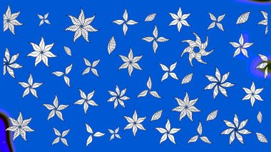 Raster 'ın taze dokusu. Paketleme, tekstil, duvar kâğıdı için çiçek eskizi. Yumuşak pamuk tasarımı. Klasik çiçek desenli. Yumuşak kiremit.