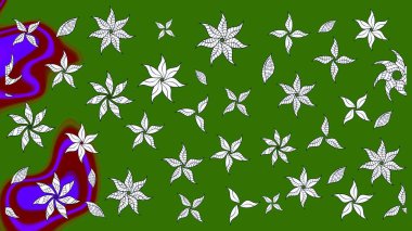 El çizimi Raster çizimi. Çizim çiçek deseni duvar kağıdı, web sitesi arka planı, ambalaj kağıdı, davetiye, broşür, afiş veya web sitesi için kullanılabilir. Parlak elementlerin.