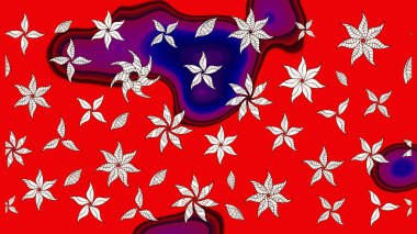 Zarif, parlak ve eskiz kırmızı ve nötr çiçek desenli tasarım. Raster. Sabıka baskıları, bebek kıyafetleri, duvar kâğıtları, paket kutuları vb..