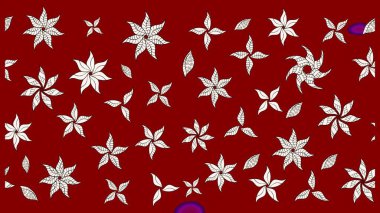 Raster Moda kumaş deseni. Çizgi çizimi kalıbı. Şirin çiçekler..