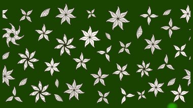 Raster illüstrasyonundaki çiçek desenli çizim. Renkli Bahar Teması eskiz kalıbı. Düz Çiçek Elementleri Tasarımı. Süslü kumaş deseni.