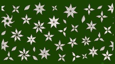 Suluboya elle çizilmiş çiçek desenli eskiz deseni. Parlak renkli fantezi çiçekleri, yapraklar, yeşil ve nötr renklerde tomurcuklar yeşil ve nötr.