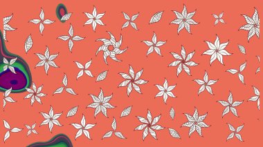 Flower eskiz arka planı. Raster illüstrasyonu. Çiçek deseni. Şatafatlı bahar bahçesi dokusu.