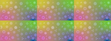 Güzel kumaş deseni. Düz Çiçek Elementleri Tasarımı. Raster illüstrasyonundaki çiçek desenli çizim. Renkli Bahar Teması çizim şablonu.