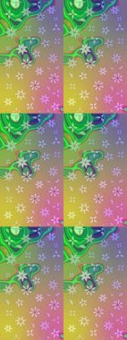 Tekstil için figür. Yapraklı çizim şekli. Poster ya da kapak için arka plan. Davetiye ve kartpostal tasarımı için dekoratif çiçek unsurları. Sevimli zarif çiçekler Raster illüstrasyonu.