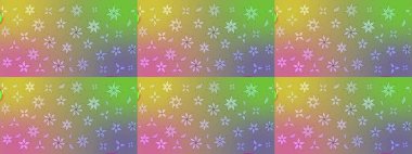 Çiçekler suluboya eskiz deseni. Raster Stili kumaş deseni.