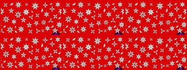 Renkli Bahar Teması eskiz kalıbı. Çiçeksel fantezi tasarımı ve parlak bir arka plan çizimi. Düz Çiçek Elementleri Tasarımı.