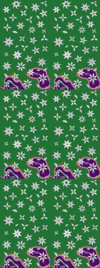 Yumuşak, yeşil ve nötr renklerde bahar çiçekleri. Çiçekli karalama şeklinde Raster çiçek deseni. Raster illüstrasyonu.